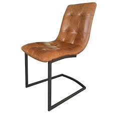 Standford Brown Leather Dining Chairs Pair Leather Dining Chairs Dining Chairs Retro Dining Chairs