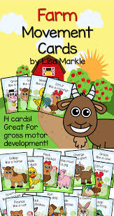 Farm Animal Movement Cards For Preschool And Brain Break Farm Theme Preschool Farm Animals Preschool Farm Preschool