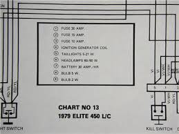 Details About Original 1979 Bombardier Ski Doo Elite 450 L C Electrical Schematic Chart 13