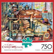Thomas kinkade shimmer 750 piece puzzle clocktower cottage by ceaco 2006 sealed. Remington The Horticulturist 750 Pieces Buffalo Games Puzzle Warehouse