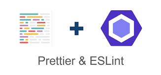 Ilustração de ícones de ferramentas (Prettier e ESLint) trabalhando de forma independente, simbolizando a separação de suas funções e um código otimizado.