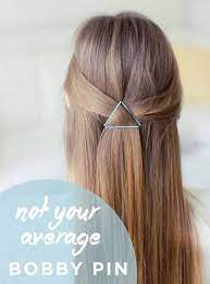 Best Pinterest Hair Tutorials Not Your Average Bobby Pin Check Out These Super Cute And Super Simple Hairstyle Hair Styles Long Hair Styles Down Hairstyles