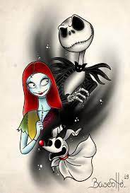 Check spelling or type a new query. Jack And Sally Nightmare Before Christmas Drawings Jack Skellington Tattoo Jack And Sally