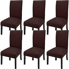 Recovering a chair can seem. Goodtou Chair Covers For Dining Room Chair Covers Dining Chair Covers Set Of 6 Chocolate Buy Online At Best Price In Uae Amazon Ae