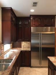 Kitchen cabinets made of cherry wood can look very modern. Custom Cherry Wood Cabinets In Friendship Tx Bay Area Kitchens