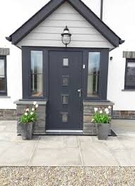 58 Super Idees Revetements Exterieurs De Maison Porches Avant Greyexteriorhousecolors 58 Avant Blacke In 2020 House Cladding House With Porch Porch Designs Uk