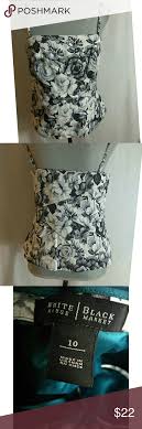 Black And White Floral Corset Pin On My Posh Picks