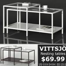 Assemble tables per package instructions, minus the solid base shelf. Ikea Vittsjo Coffee Table 3d Models Stlfinder