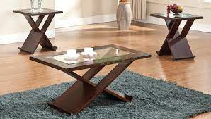 A matching sofa table and end tables are also available. Alchiba Contemporary Coffee And End Tables With X Bases Xiorex