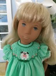 Little Sheep Smocked Spring Bishop Dress W Pants For Sasha Doll