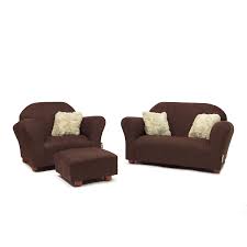 The most common kids chair ottoman material is cotton. Amazon Com Keet Plush Childrens Set Sofa Chair And Ottoman Brown Baby