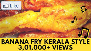 The plantain slices dipped in sweetened flour and then deep fried in oil.this snack is common street item in kerala and one of the fastest and hot selling snacks in trains.this snack is often fried in most of the homes and relished by all along with a cup of steaming tea or coffee. Pazham Pori Kerala Style Banana Fry Recipe Video Youtube