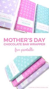 Free party printable labels for candy bars. Free Printable Mothers Day Candy Bar Wrappers