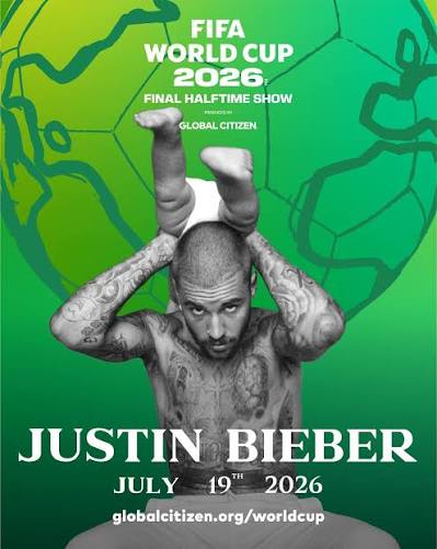 🎤🌍 Justin Bieber se suma al show de medio tiempo de la Final de la Copa  del Mundo de la FIFA. 👉Compartirá escenario con Shakira, Madonna y BTS en  el espectáculo más