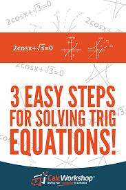 How To Solve Trig Equations With 3 Simple Steps Equations Math Methods Nursing Student Tips