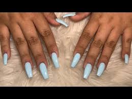 Coffin acrylic nails are very trendy despite their name. How To Beginner Friendly Coffin Acrylic Nails From Start To Finish Youtube