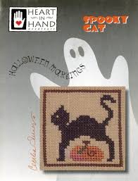 Cross stitch is one of the most popular forms of embroidery today. Halloween Markings Spooky Cat Cross Stitch Pattern Embroidery Patterns By Heart In Hand Needleart