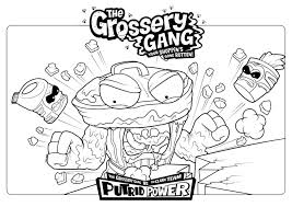 Grossery Gang Coloring Pages In 2020 Coloring Book Set Gang Color Coloring Pages