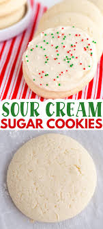 Sour Cream Sugar Cookies Need A Soft Tender Sugar Cookie Recipe These Sour Cream Sugar Cookies Won T In 2020 Sour Cream Sugar Cookies Cracked Cookies Sweet Savory