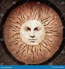 Pagan Sun Sign Stock Photos