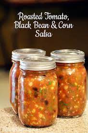 What's the process for canning a can of salsa? Roasted Tomato Black Bean And Corn Salsa Salsa Canning Recipes Canning Recipes Canned Salsa Recipes