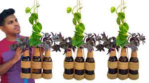 Glass Bottle Plant Concepts Hanging Crops Hanging Ornament Concepts Hangplant Glazen Fles Diys