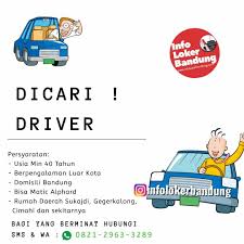 Bergabunglah dan anda akan merasakan bahwa secara rutin anda dapat. Lowongan Kerja Driver Bandung Juni 2019 Info Loker Bandung 2021