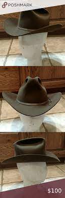 Vintage Resistol 3x Pecos Brown Cowboy Hat 7 1 8 Brown Cowboy Hat Pecos Cowboy Hats