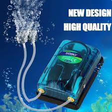 Sobo Aquarium Air Pump Compressor Oxygen 220 240v Transparent Body Single Double Outlets High Quality Fish Tank Pump Aquarium Air Pump Fish Tank Air Pump