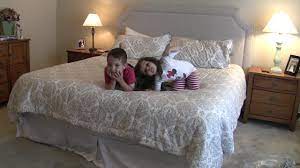 This of course depends on the size of your headboard. A Five Year Old Can Do It Easy To Assemble Zinus Smartbase With Pottery Barn Headboard Youtube