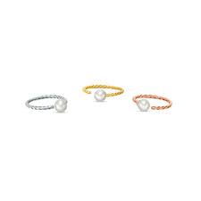 020 Gauge 3mm Simulated Pearl Twisted Nose Ring Set In Stainless Steel With Yellow And Rose Ip Piercing Pagoda Nose Ring Body Jewelry Design Piercing Pagoda