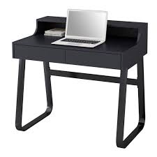 Voir plus d'idées sur le thème petit bureau, bureau, mobilier de salon. Petit Bureau Informatique En Bois Et Metal Noir Avec Tiroirs