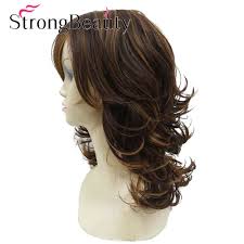 Curly hair can be difficult to control, but the best curly hairstyles for men can give you an unique look other hair types or textures can't. Auburn Layered Medium Curly Hairstyles For Thick Hair Synthetic Full Women S Wig Ebay