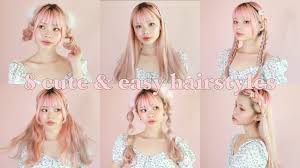 8 Cute Easy Hairstyles From Japanese Fashion Magazines Youtube