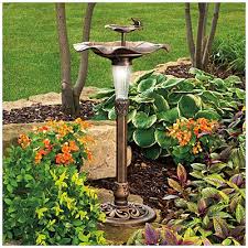 Owl Bird Bath With Solar Light Village Green 40 Solar Birdbath Bird Bath Outdoor Decor Backyard Solar Bird Bath