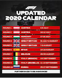 The singapore grand prix was unique on the f1 calendar, being the first race held in the night local time, but others have followed the floodlight trail. F1 To Race At Mugello Updated Calendar Formula1