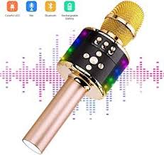 Ankuka Karaoke Mikrofon Karaoke Mikrophon Bluetooth 4 1 Mit Schanem Licht Android Ios Pc Ideal Far Musik Abspielen Electronics Electronic Products Microphone