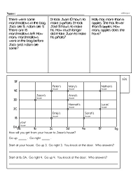 This page provides information on the 1st grade scope and sequence by subject, including chapters and number of activities. 1st Grade Word Problems Freeeducationalresources Com