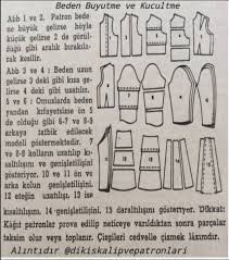 Kalipta Beden Buyutme Ve Kucultme Teknikleri Kalipta Beden Genisletme Ve Daraltma Kalip Degistirme Dikis Dikis Teknikleri Dikis Projeleri