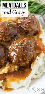 Meatballs And Gravy Favorite Recipes Dinner Beef Recipes For Dinner Meatballs And Gravy