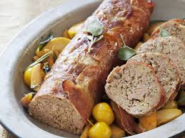 Hackbraten Vom Kalb Mit Pancetta Und Apfeln Rezept Hackbraten Rezepte Lebensmittel Essen