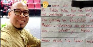 Nama saya eric dan umur saya 9 tahun. Murid Sekolah Rendah Hantar Surat Nak Lakukan Hubungan Intim Bimbangkan Ibu Ayah Keluarga