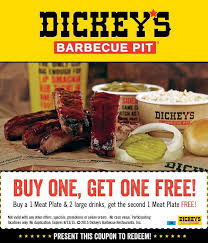 Second Plate Free At Dickeys Barbecue Pit Barbecue Pit Barbecue Plates