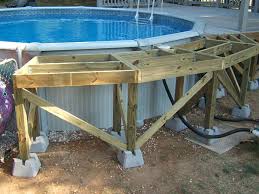 Unterbau Above Ground Pool Landscaping Small Backyard Pools Pool Deck Plans