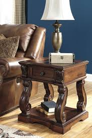 Signature Design By Ashley Alymere Rustic Brown Square End Table T869 2 Goedekers Com End Tables Diy End Tables Furniture