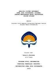 Uji goodness of fit 15. Analisa Sistem Informasi Atma Jaya Yogyakarta Siatma Dengan Mengunakan Model Kesuksesan Delone Mclean Core
