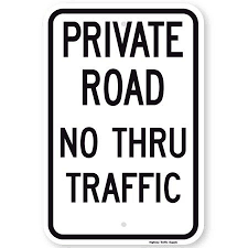 Black And White Diamond Road Sign Highway Traffic Supply Private Road No Thru Traffic Sign Version Ii Diamondsupply Diamond Supply Diamond Supply Highway Traffic Diamond