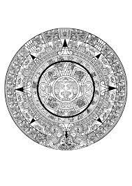 Una enorme colección, una variedad increíble, más de 100 millones de imágenes rf y rm de alta calidad y a un precio asequible. Coloring Page Aztec Calendar Img 29116 Calendario Azteca Aztecas Dibujos Tatuajes Calendario Azteca
