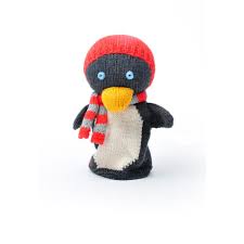 Sock puppets are popular on children's televisions shows and in classrooms. Knitted Penguin Hand Puppet