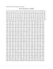 This number hasn't been marked, and therefore is prime. Searching For Primesrecall That A Prime Number Is Divisible O Docx Searching For Primes Recall That A Prime Number Is Divisible Only By Itself And Course Hero